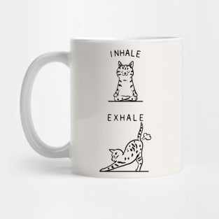 Inhale Exhale American Shorthair Mug